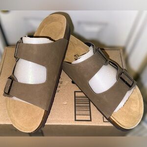 Cushionaire Lane Cork Footbed Men's Sandals Size 12